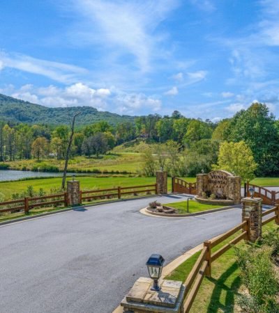 Secure Gated Entrance of Yonah Mountain Lake community